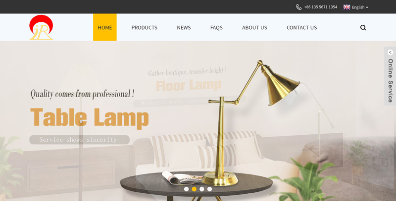 Bedside Table Lamps, Table Lamp For Study, Glass Table Lamp - JinRi