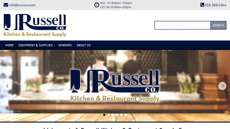 J Russell Company | Louisiana Restaurant Equipment & Supplies