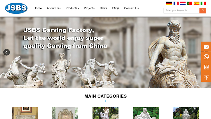 Marble Fireplace | Stone Fountain | Marble Statue | Stone Column +86-13633118189 - JS BLUESEA CARVING CO., LTD