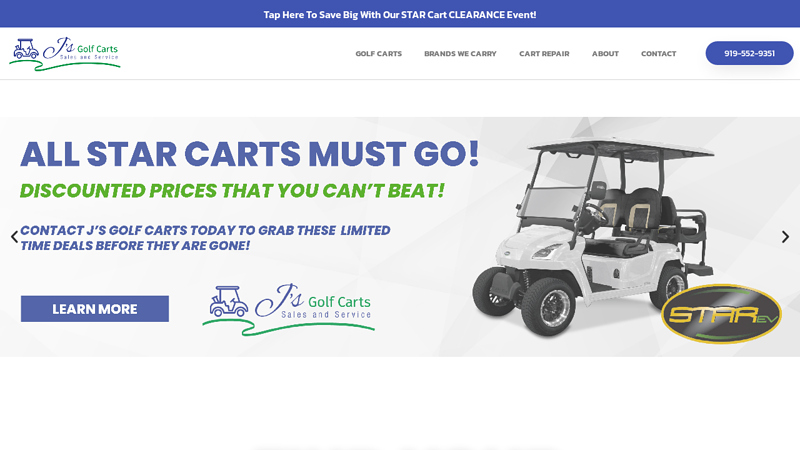 Golf Carts For Sale in NC | J