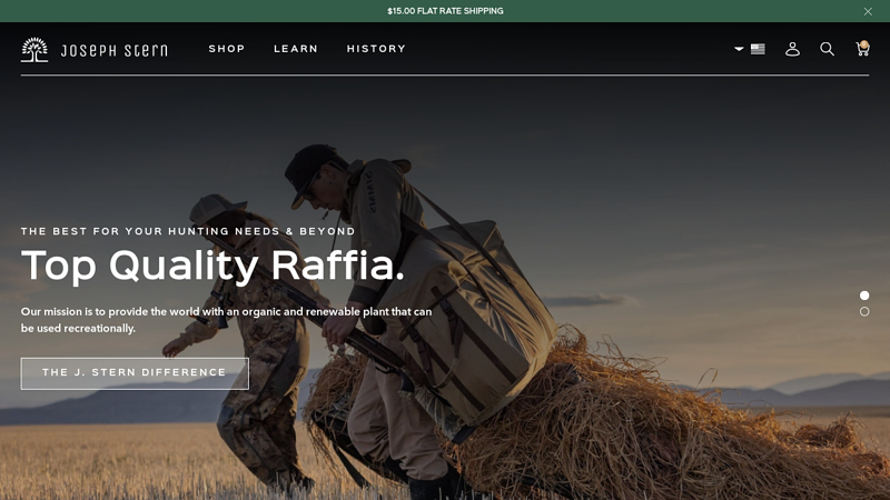 Raffia, Mats, and Hunting Grass for Crafters, Florists, and Waterfowl C Joseph Stern