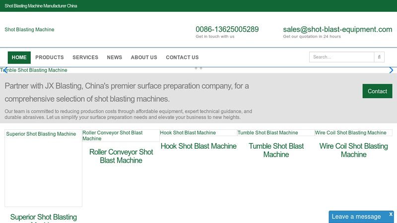 Shot Blasting Machine Manufacturer China - JX