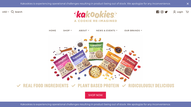 Deliciously Flavorful Energy Snacks with Clean, Superfood Ingredients C Kakookies