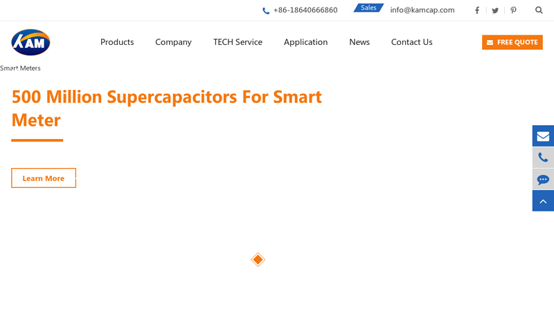 KAMCAP Supercapacitor, China Ultracapacitor Manufacturer, Buy Commercial Supercapacitor