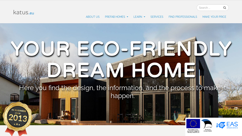 Prefabricated Wooden Houses - katus.eu