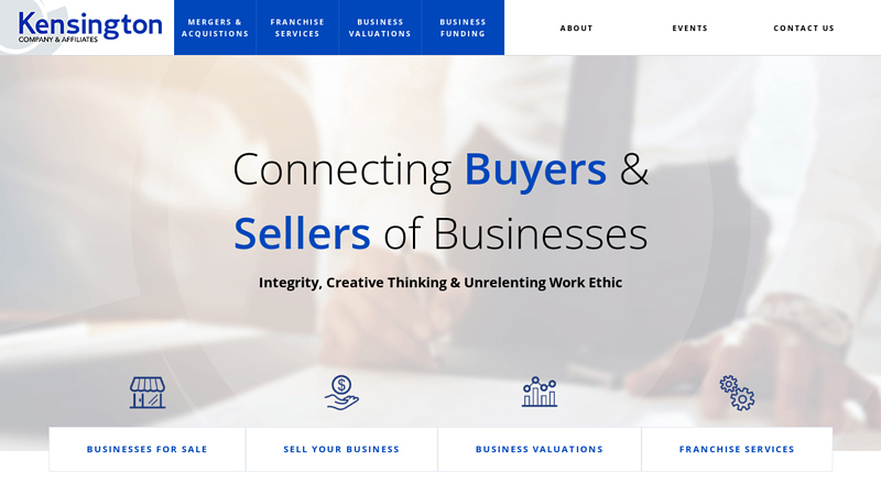 Kensington Company & Affiliates - Buy a Franchise, Franchise your business, Business Valuation