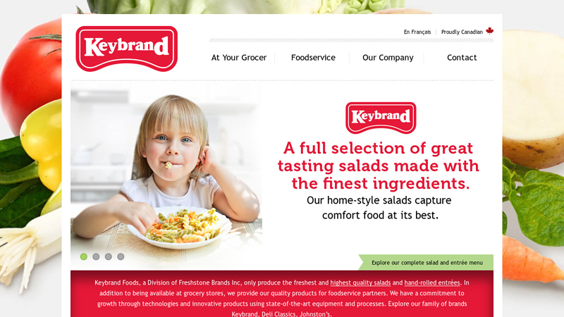 Keybrand Foods, a Division of Freshstone Brands Inc., - Manufacturer of Classic & Specialty Deli Salads