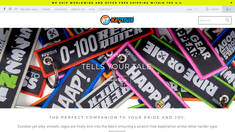 KeyTails, Quality Key Tags, Keychains for Moto, Auto, & Your Passion