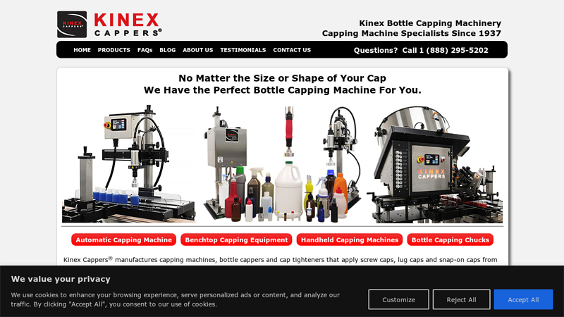 Capping Machines, Bottle Capping Machine, Cap Tighteners