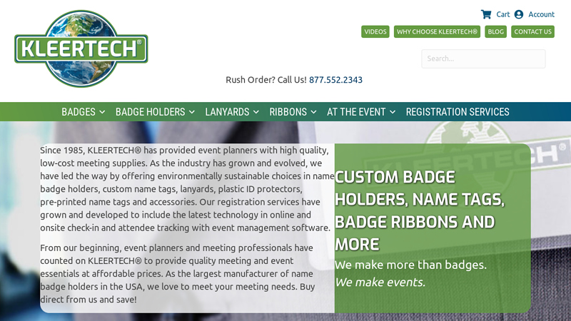 Custom Badge Holders, Name Tags, Lanyards, & More | KLEERTECH