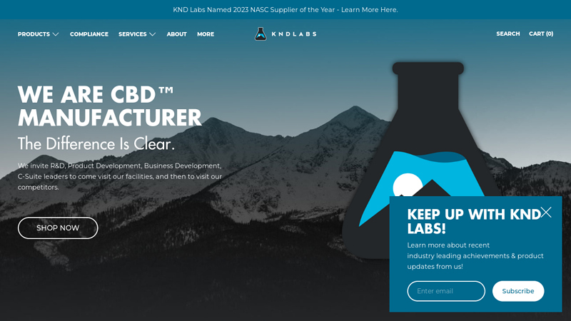 Most Respected CBD Manufacturer and CBD Supplier in the USA - KND Labs