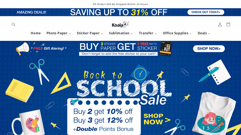 Premium Photo, Sticker & Sublimation Paper - KoalaGP C koalagp