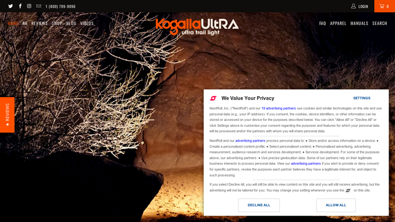 Kogalla Ra Adventure Light Outshines Headlamps! Hands-Free.