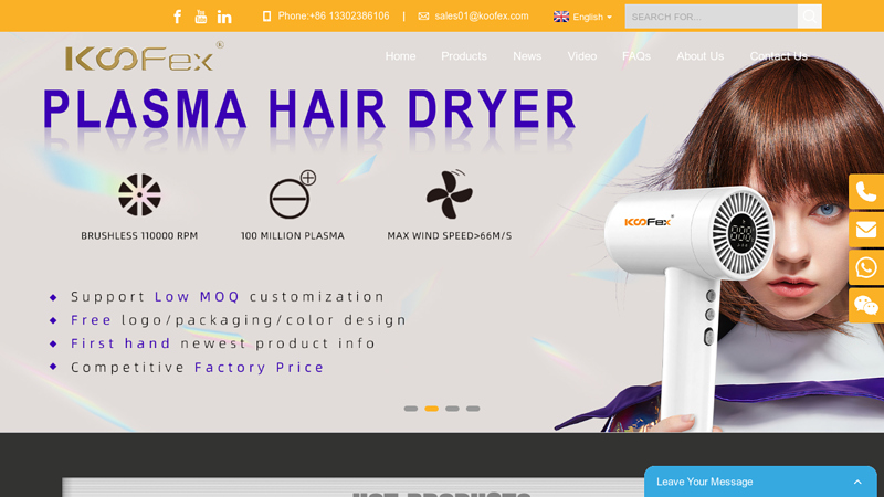 Hair Dryer, Beard Trimmer, Hair Straightener - KooFex