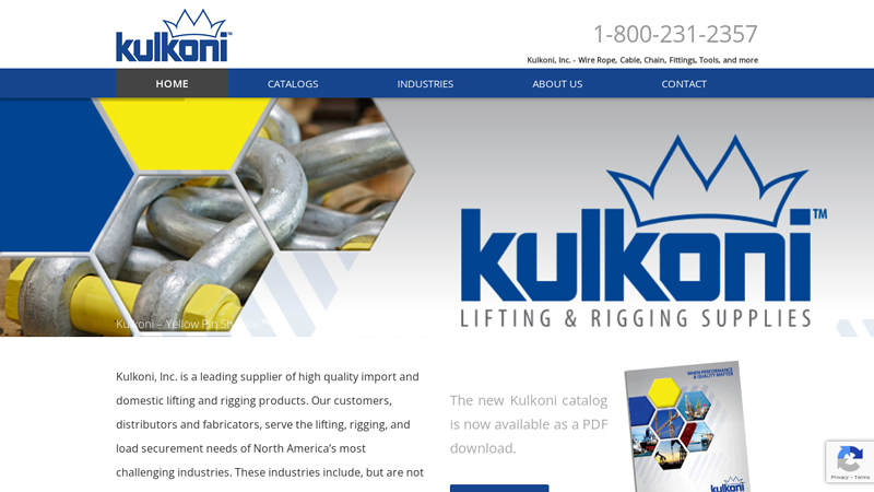 Kulkoni, Inc. C Wire Rope, Cable, Chain, Fittings, Tools, and more | Home