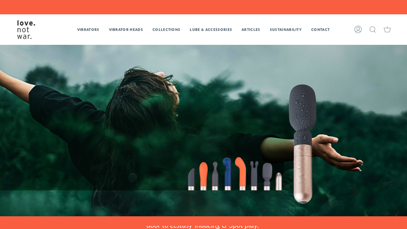 Interchangeable Luxury Vibrators & Sex Toys by love. not war C Love Not War