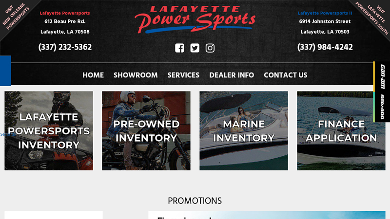 New & Used Motorsports Vehicles & Power Boats for Sale - LafayettePowerSports.com