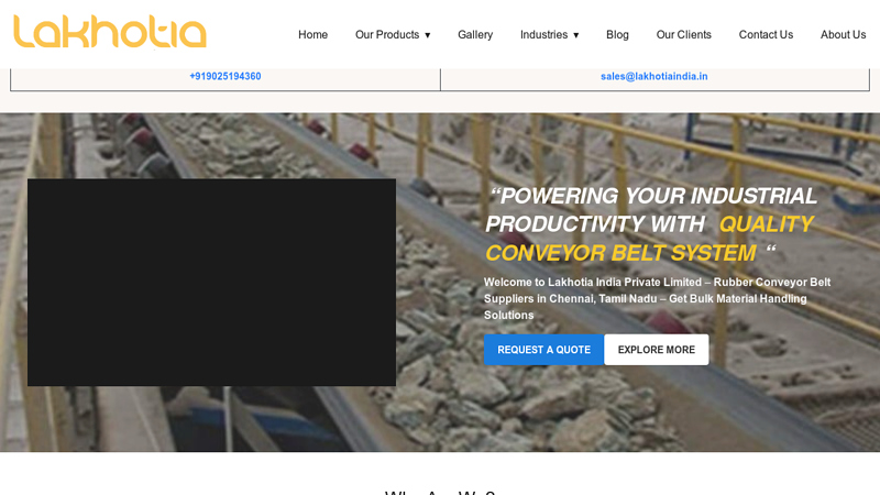Industry-Leading Rubber Conveyor Belt Suppliers | Lakhotia