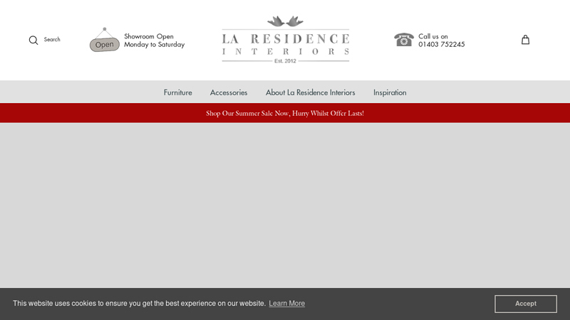 Luxury weathered oak furniture and home accessories C La Residence Interiors