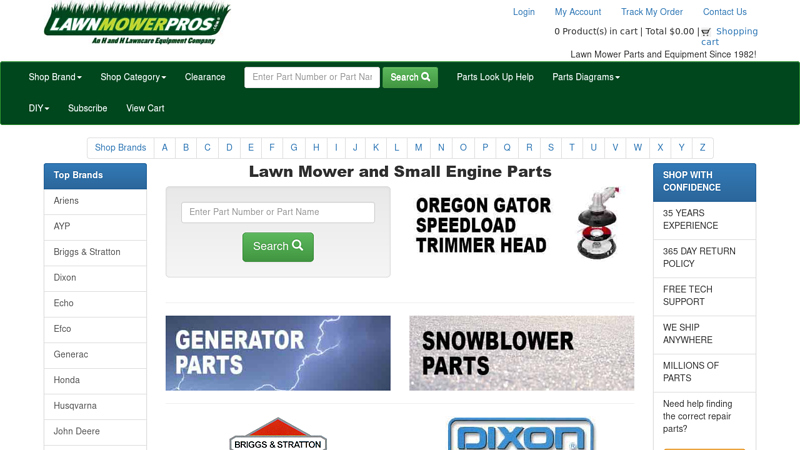 Lawn Mower and Small Engine Parts Online | Lawnmower Pros