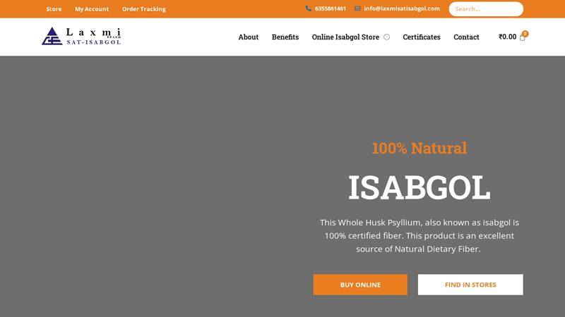 Buy 100% Natural Isabgol (Psyllium Husk) Online