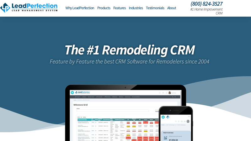 LeadPerfection - #1 Remodeling CRM | Lead Tracking Software Remodeler