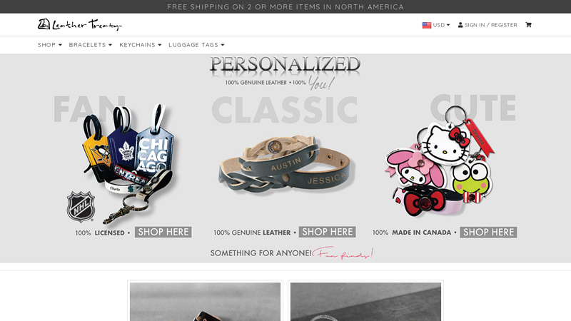 Personalized Bracelets & Keychains | Leather Treaty