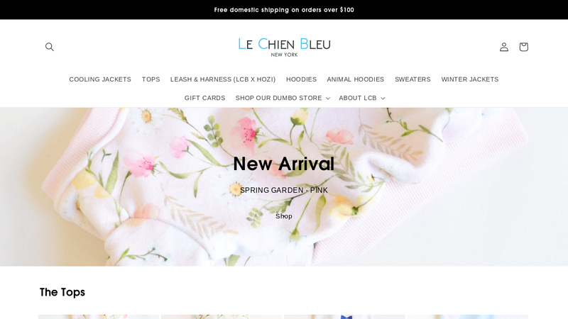 Luxury Pet Clothing Store C Le Chien Bleu NY