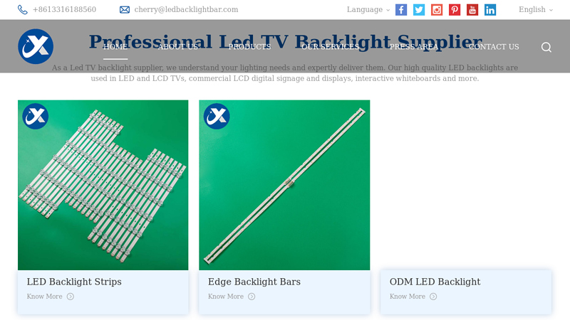 Led TV Backlight Manufacturer, TV Accessories Supplier
