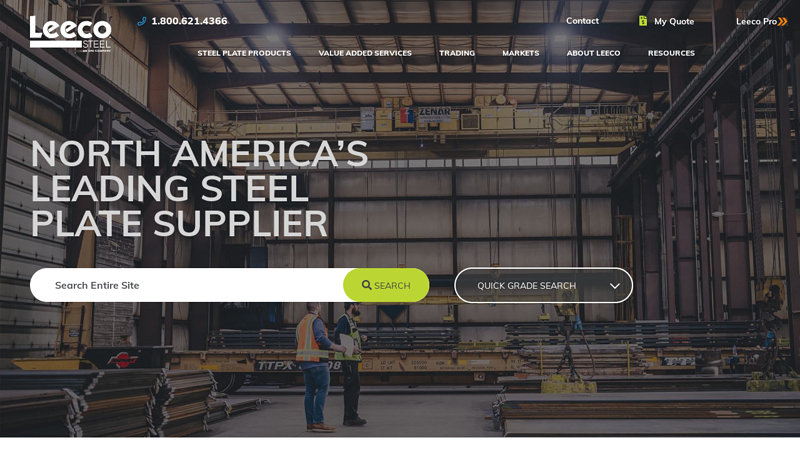 Steel Plate Supplier, Distributor & Manufacturer | Leeco Steel, LLC
