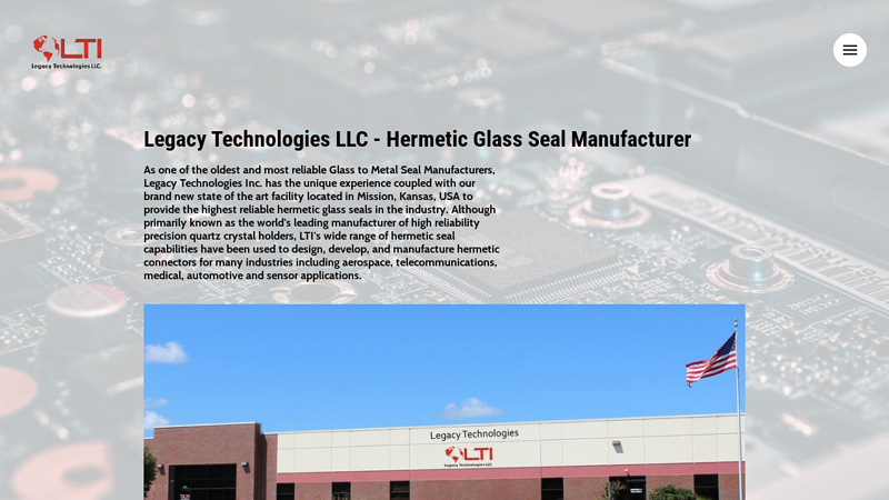 Hermetic Glass Seal Manufacturer - Legacy Technologies LLC