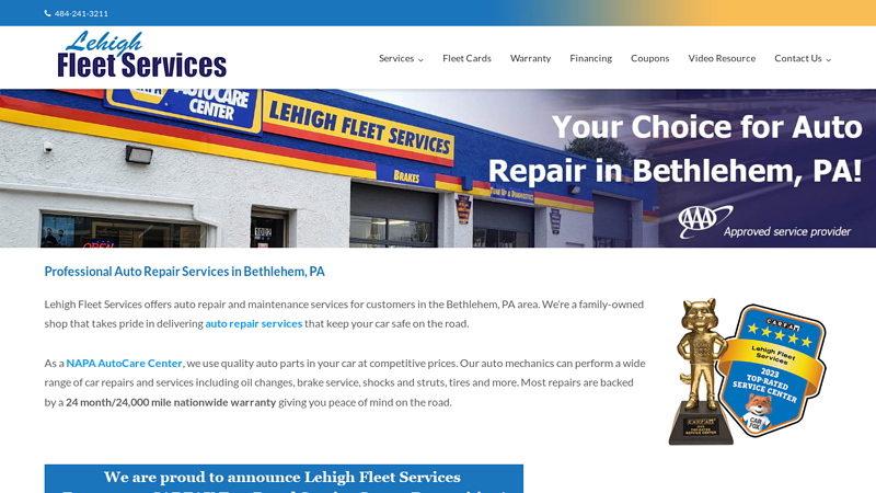 Auto Repair Near Me - Bethlehem PA - Lehigh Fleet Services