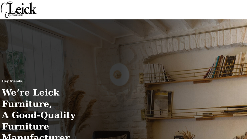 Leick Furniture Website - Premium Furniture Catalog