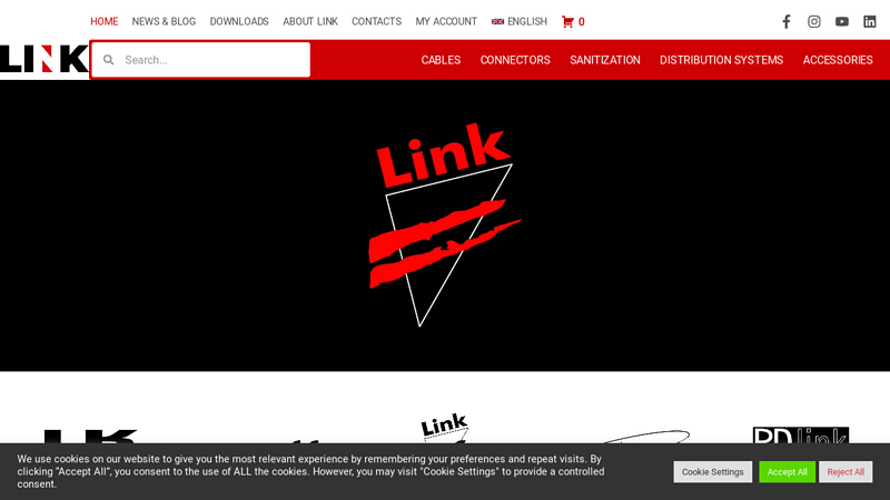 Link - cables, connectors, signal/power distribution and sanitization systems