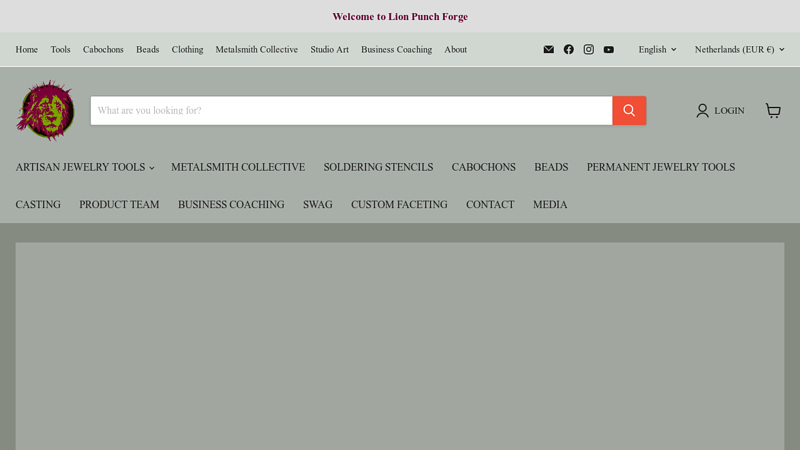 Lion Punch Forge- Custom Handmade Jewelry Tools | Cabochons | Beads