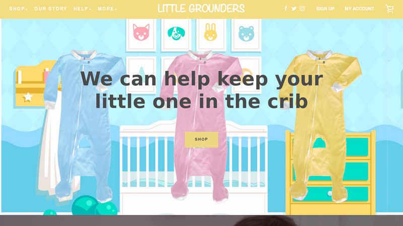 Little Grounders l Pajamas That Help Prevent Climbing Out of Cribs