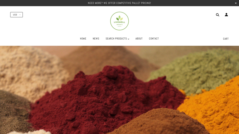 LiveWell Imports | Organic Spices, Herbs & Supplements