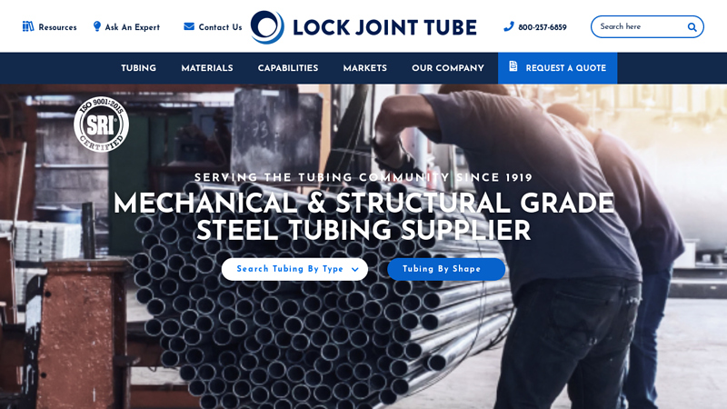 Structural & Industrial Steel Tubing Manufacturer - Metal Tubing Supplier | Lock Joint Tube