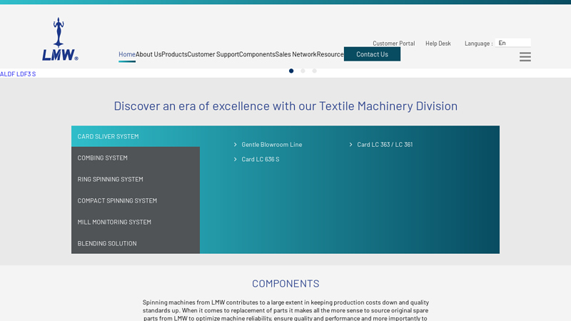 LMW - Leading and Best Textile machinery manufacturing in India