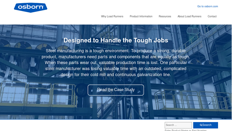 Cam Followers | Industrial Bearings | Needle Rollers | Load Rails - Load Runners | Osborn