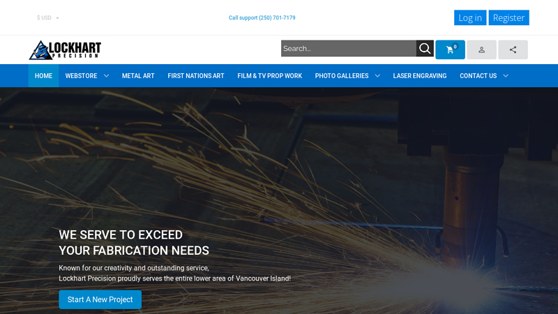 Lockhart Precision - 5 Axis CNC Aluminum / Steel Milling - Home Page