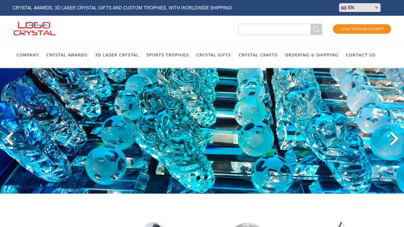 Logo Crystal - 3D Laser Crystal, Crystal Awards, Custom Trophies
