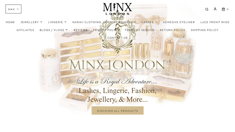 Minx London | Lingerie | Jewellery | Lashes | Lace Front Wigs