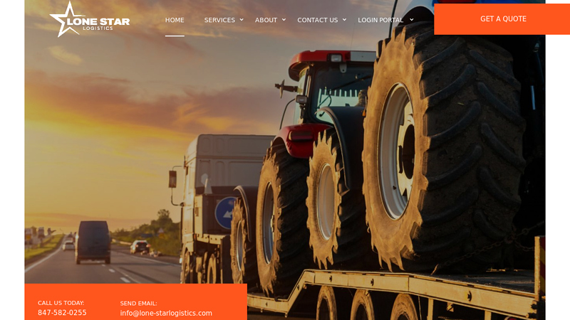 Lone Star Logistics C Freight Brokerage Transportation Services for Construction, Industrial Machinery, Aerospace Components & More