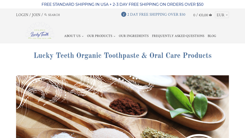Organic Toothpaste & Oral Care Products | Lucky Teeth