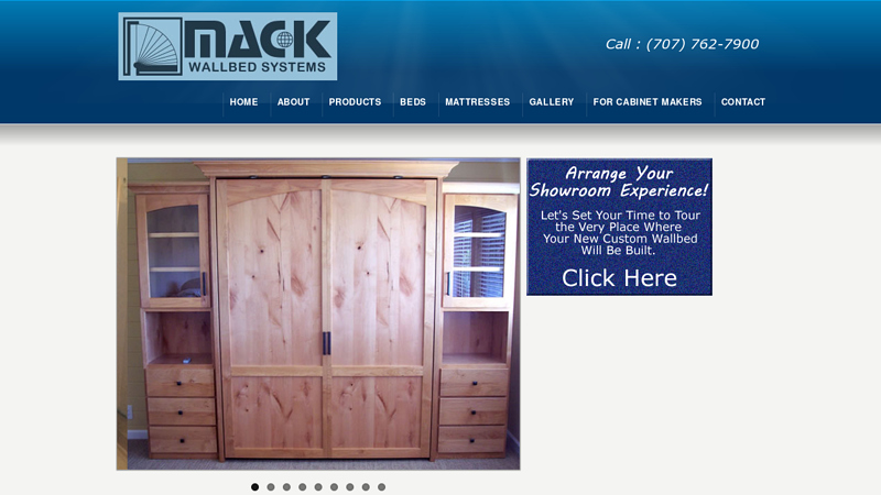 Custom Wallbeds San Francisco Bay | Hand Crafted Wallbeds CA Mack Wallbed