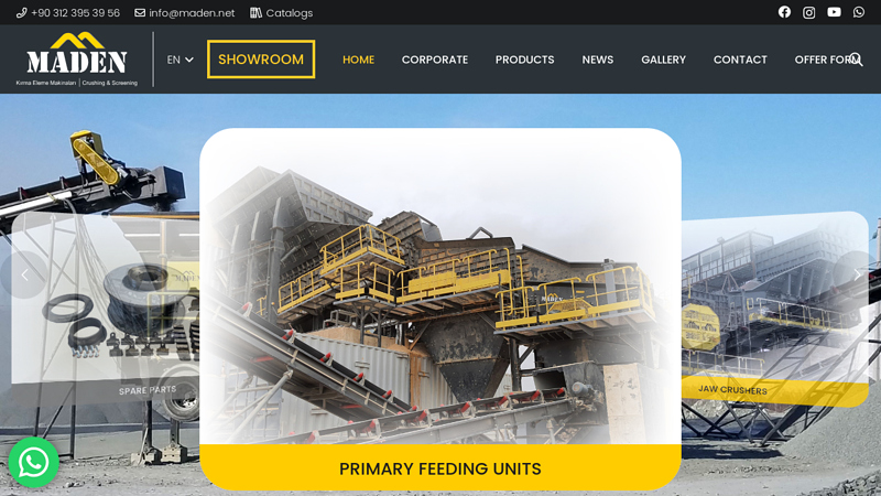 MADEN Machinery - Crushing & Screening
