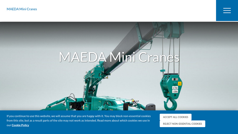 MAEDA Mini Cranes C MAEDA AMERICA Inc.