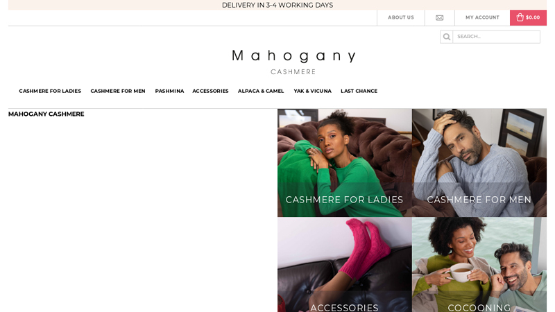Mahogany Cashmere : Cashmere Clothing Online