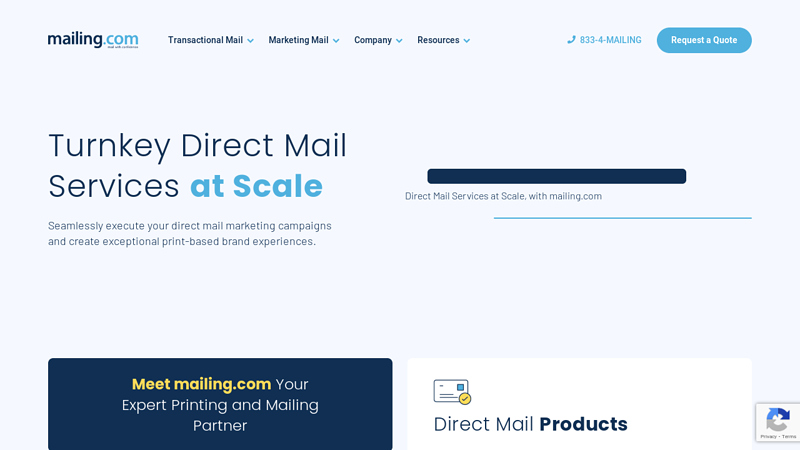 Turnkey Direct Mail Services at Scale | mailing.com